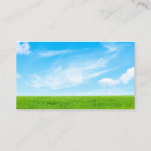 芝生気に造園サービスグラスフィールドグリーン 名刺 (裏面)