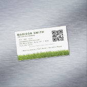 芝生気に造園サービスグリーングラススタイル マグネット名刺 (インサイチュ)