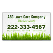 芝生気に造園サービスグリーングラススタイル マグネット名刺 (正面)