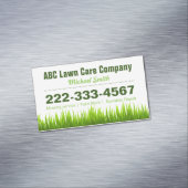 芝生気に造園サービスグリーングラススタイル マグネット名刺 (インサイチュ)