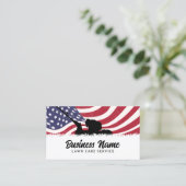 芝生気に造園サービス一般愛国心 名刺 (スタンド正面)