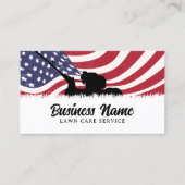 芝生気に造園サービス一般愛国心 名刺 (正面)