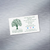 芝生気に造園ツリーサービスソーシャルメディア マグネット名刺 (インサイチュ)