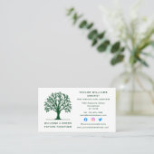 芝生気に造園ツリーサービスソーシャルメディア 名刺 (スタンド正面)