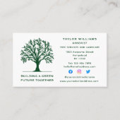 芝生気に造園ツリーサービスソーシャルメディア 名刺 (正面)