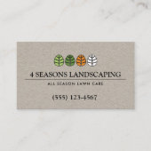 芝生気に造園フォーシーズンズクラフト 名刺 (正面)