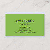 芝生気に造園プロフェッショナルガーデニング 名刺 (裏面)