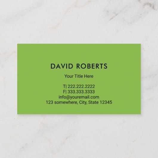 芝生気に造園プロフェッショナルガーデニング 名刺 (裏面)