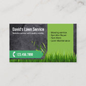 芝生気に造園プロフェッショナルガーデニング 名刺 (正面)