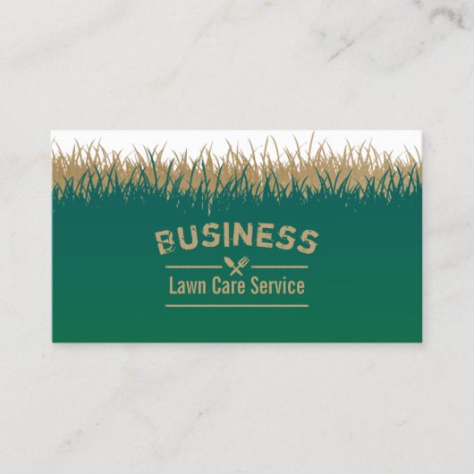 芝生気に造園プロフェッショナルグラウンドスケープ 名刺 (正面)