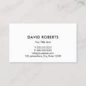 芝生気に造園プロフェッショナル 名刺 (裏面)