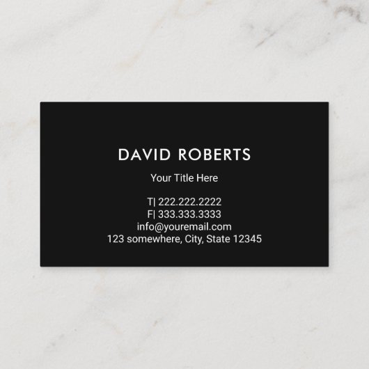 芝生気に造園モーイングブラック&ベージュ 名刺 (裏面)