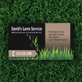 芝生気に造園モーイングブラック&ベージュ 名刺