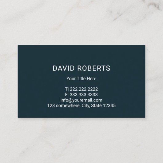 芝生気に造園刈エレガントティール(緑がかった色) 名刺 (裏面)