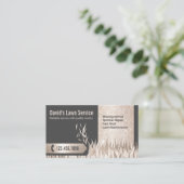 芝生気に造園刈エレガント金ゴールド 名刺 (スタンド正面)