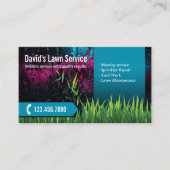芝生気に造園刈モダンティール(緑がかった色) 名刺 (正面)