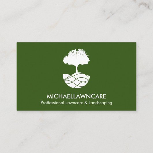 芝生気に造園地 名刺 (裏面)