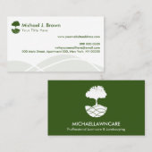 芝生気に造園地 名刺 (正面/裏面)