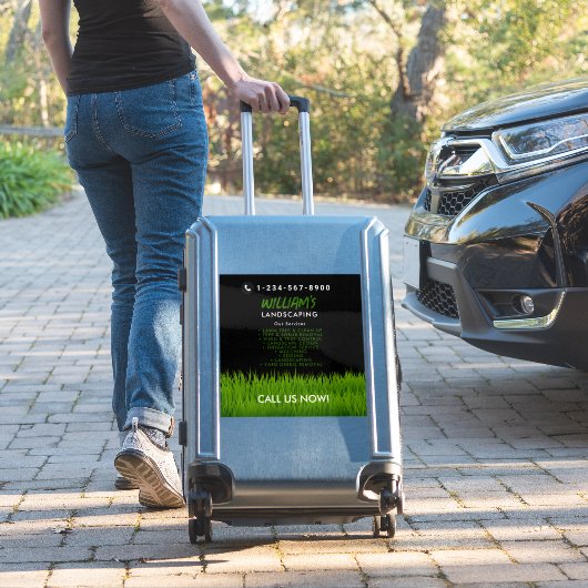 芝生気に造園草刈りサービス シール (スーツケースインサイチュ)