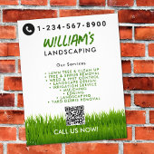 芝生気に造園草刈りサービス チラシ