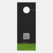 芝生気に造園草刈りサービス ドアノブサイン (裏面)