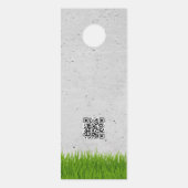 芝生気に造園草刈りサービス ドアノブサイン (裏面)