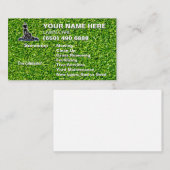 芝生気に造園草刈りトリミン 名刺 (正面/裏面)