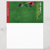 芝生気に造園草刈りフライヤー8.5 x 11 チラシ (裏面)