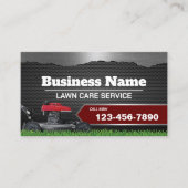 芝生気に造園草刈りプロフェッショナルメタル 名刺 (正面)