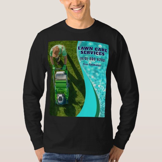 芝生気に造園草刈り Tシャツ (正面)