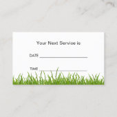 芝生気に造園草刈アポイントメント 予約カード (裏面)