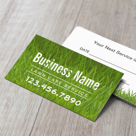 芝生気に造園草刈アポイントメント 予約カード
