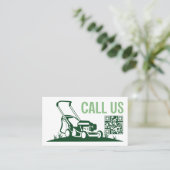 芝生気に造園草刈 名刺 (スタンド正面)