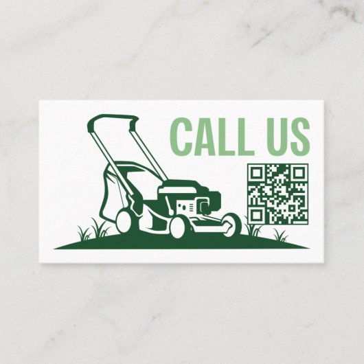 芝生気に造園草刈 名刺 (正面)