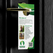 芝生気に造園草木サービス ドアノブサイン