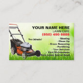 芝生気に造園草木サービス 名刺 (正面)