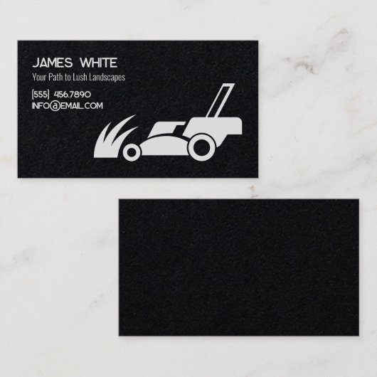 芝生気に造園 名刺 (正面/裏面)
