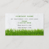芝生気に造草ビジネスロゴ 名刺 (裏面)