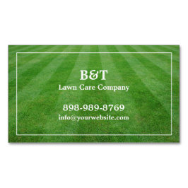 芝生気に野草 マグネット名刺