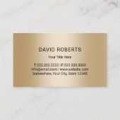 芝生気に金ゴールドスプリンクラロゴ造園 名刺 (裏面)