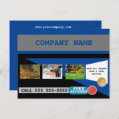 芝生気に除雪事業葉書 ポストカード (正面/裏面)