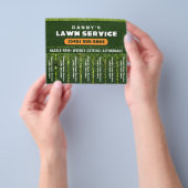 芝生気に5.6 x 4.5引き裂きビジネスフライヤー チラシ (手)