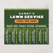 芝生気に5.6 x 4.5引き裂きビジネスフライヤー チラシ (裏面)