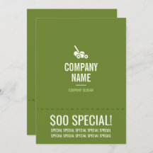 芝生気に5 x 7フライヤー