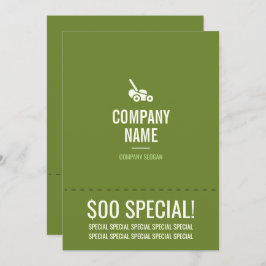 芝生気に5 x 7フライヤー