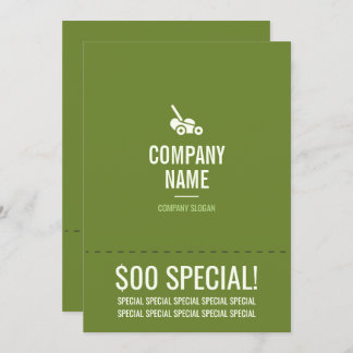 芝生気に5 x 7フライヤー