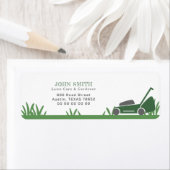 芝生気に&ガーデナー差出人住所ラベル ラベル (インサイチュ)