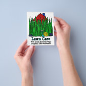 芝生気に。モウグラス。ランドスキャパー。プロモーション チラシ (手)