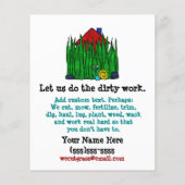 芝生気に。モウグラス。ランドスキャパー。プロモーション チラシ (裏面)