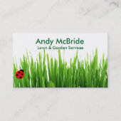 芝生気に、ランドスキャパー、プロフェッショナル 名刺 (正面)